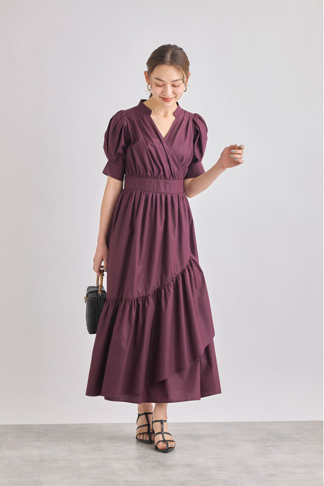 カシュクールワンピース