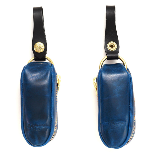 パンセ』(全6色)キップワックス/楕円形のレザーキーケース スマート