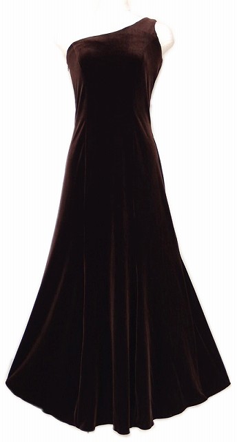 フラダンス衣装 フラドレス（最高級ベロア/ワンショルダー）