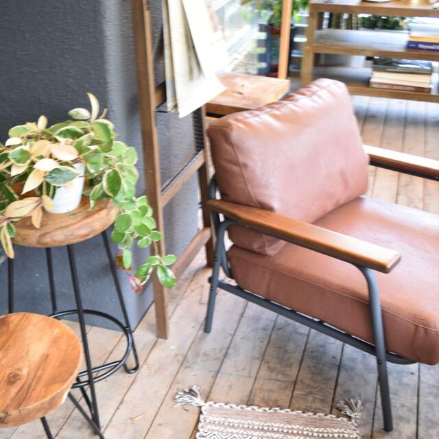 ソフトレザー1人掛けソファ｜北欧ヴィンテージ家具アンバーデザイン