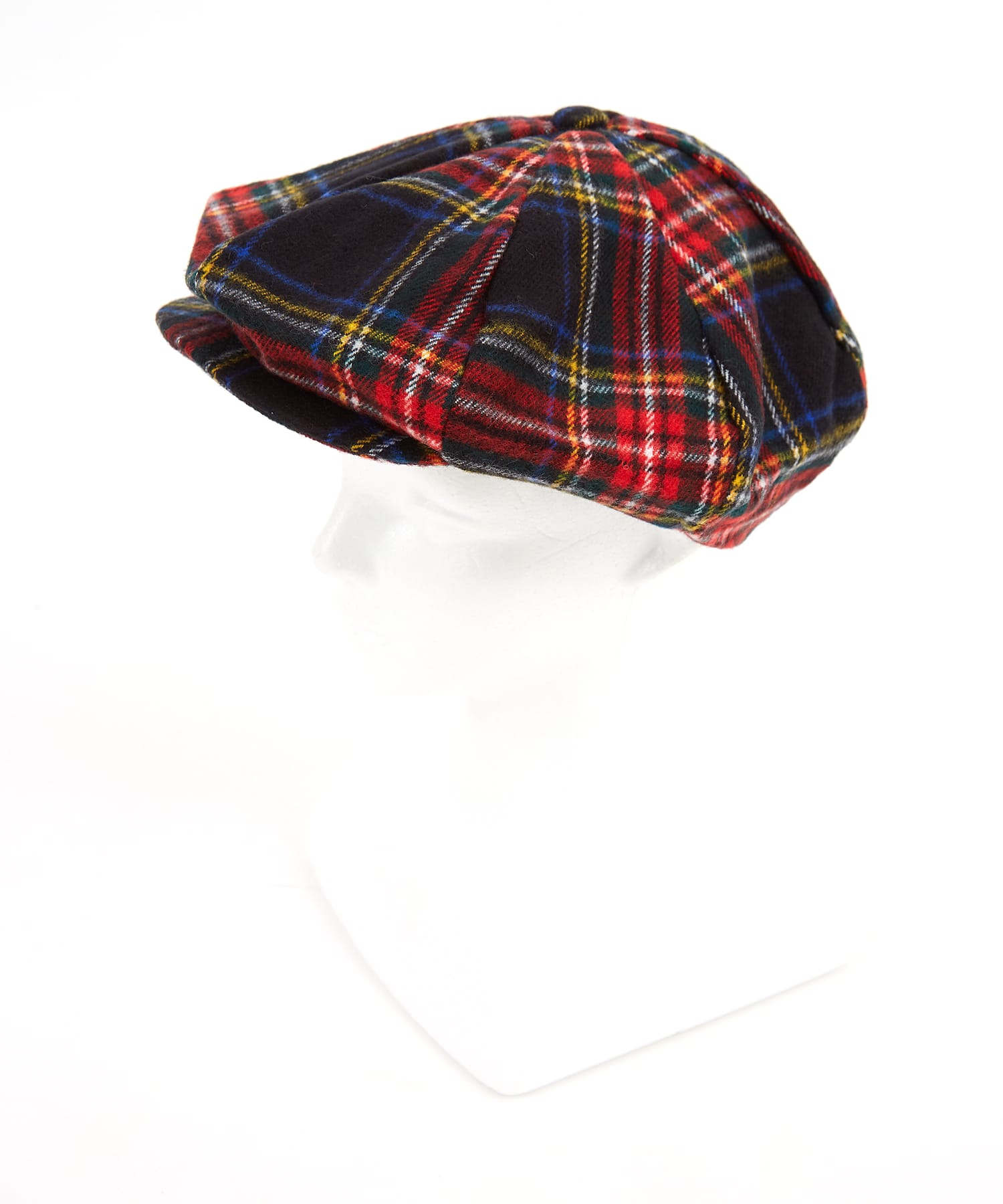 チェック柄フリースボリュームキャスケット / メンズ レディース ユニ