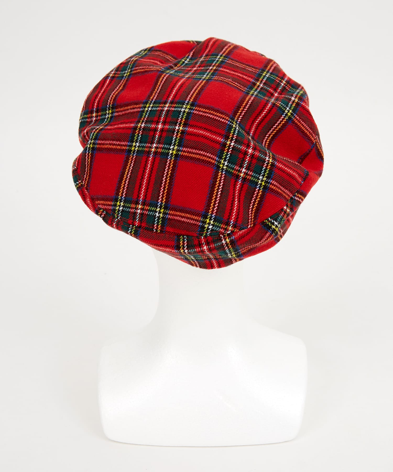タータンチェック柄アクリルベレー帽 / メンズ レディース ユニ