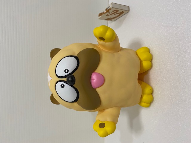 大☆忍者ハットリくん☆獅子丸☆ソフビ人形☆貯金箱 14．8cm