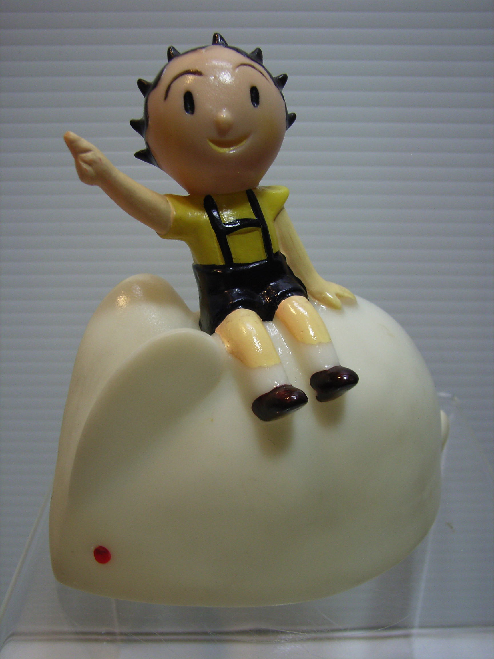 三菱信託銀行 クリちゃん ソフビ人形 貯金箱 10．7cm 当時 企業物