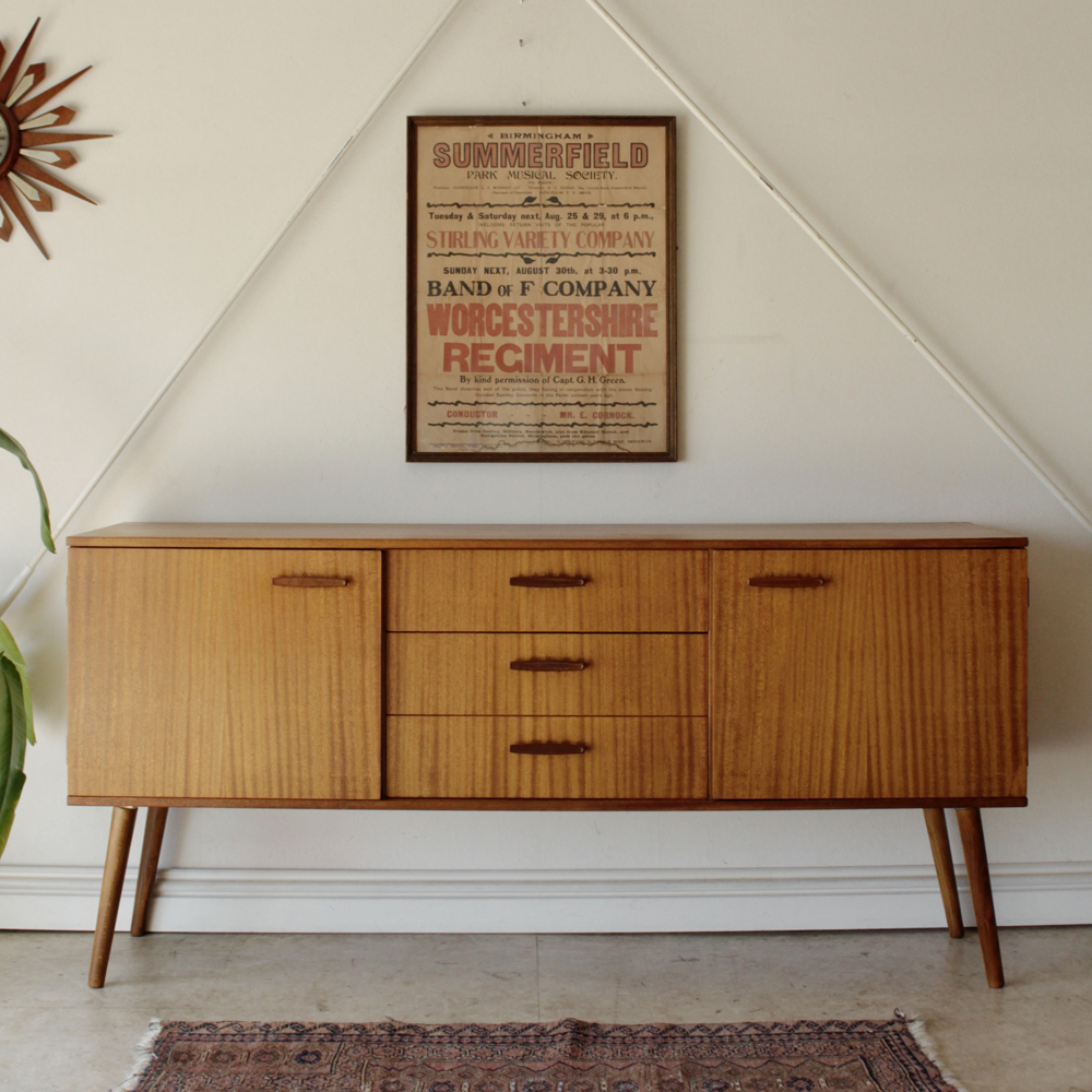 英国アンティークMeredew製サイドボード/木製机/テレビ台(91-216) 英国