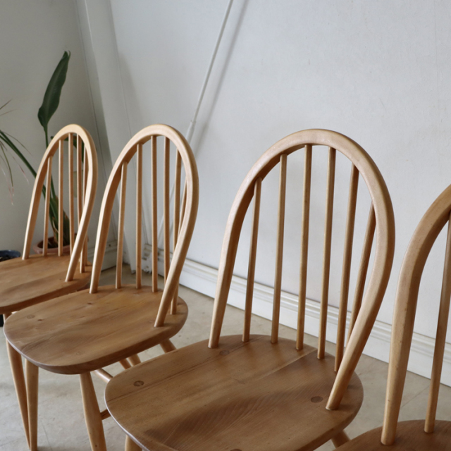 英国 ビンテージ家具 Ercol フープバックチェア 4722e/4721e 英国