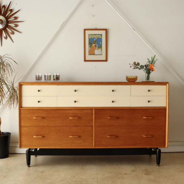 ジープラン（G-plan）サニーオーク＆チャイニーズホワイト サイド