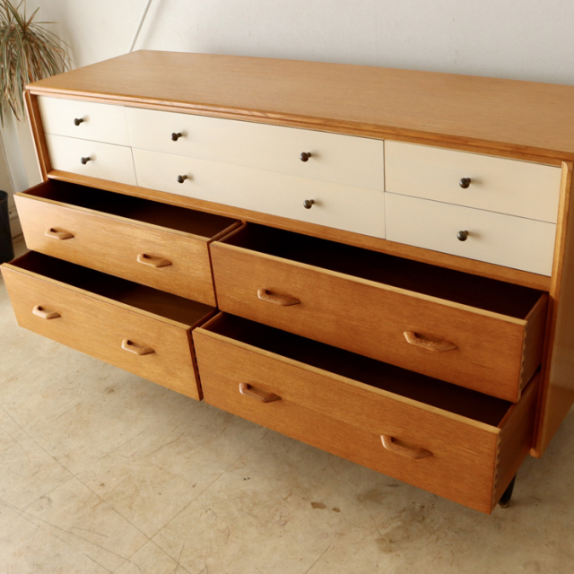 ジープラン（G-plan）サニーオーク＆チャイニーズホワイト サイド