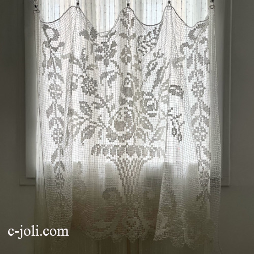 レースカーテン/刺繍カーテン アンティーク セジョリ