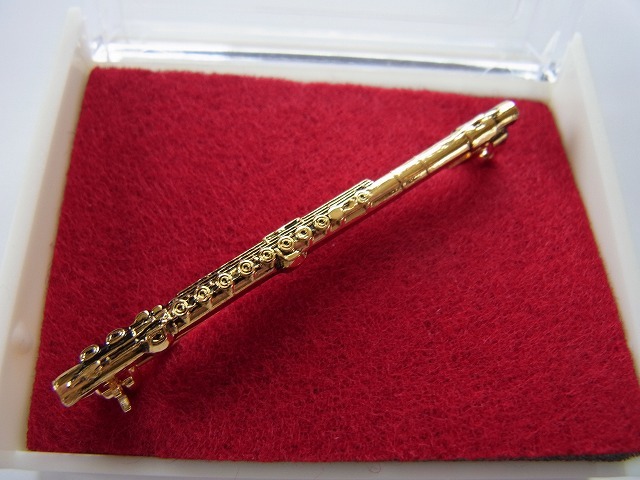 フルートブローチ♪ 音楽・バレエ雑貨専門店 『カンタービレ』♪