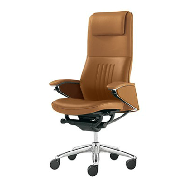 オカムラ Legendaシリーズ レジェンダチェア エクストラハイバック 革