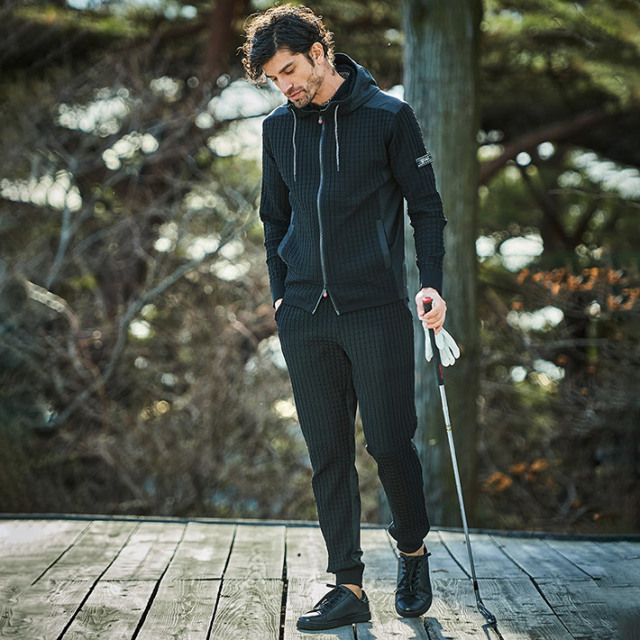 ニットコンビデザインパーカー セットアップ別売り ゴルフ スポーツ