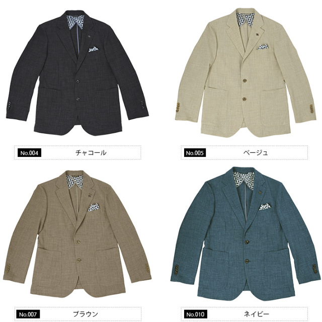 リネンルックポリブッチャージャケット 540204 G-stage ジーステージ