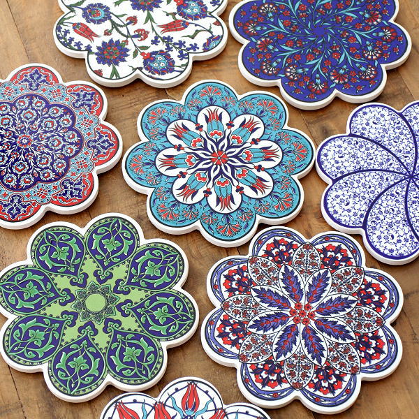 鍋敷き おしゃれ かわいい トリベット タイル 花瓶敷き 鉢置き台