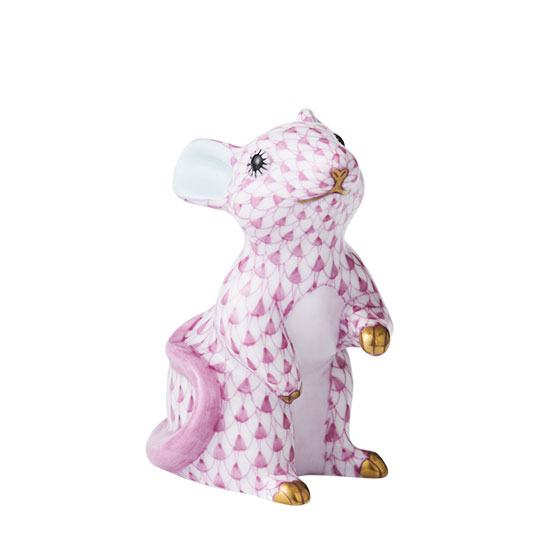 干支置物・ねずみ（プリンセスピンク）