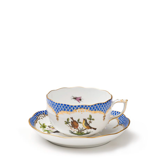 ロスチャイルド・バード ブルースケール] ティーカップ&ソーサー