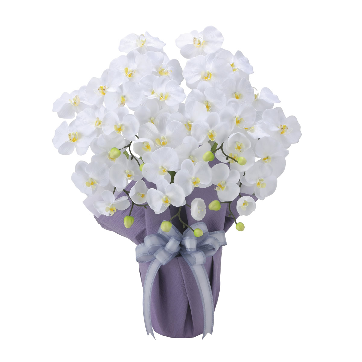 ☆日本製アートフラワー フレッシュ胡蝶蘭8本立W 高さ75cm ☆日本製