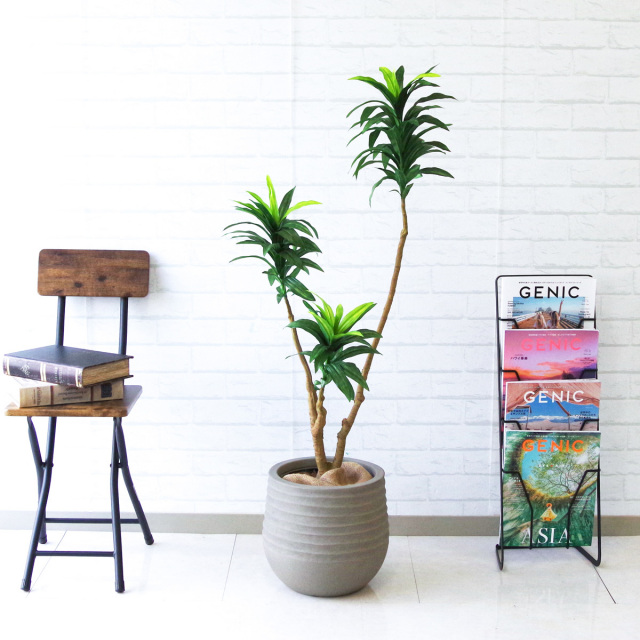 人工 観葉植物 フェイク グリーン ドラセナコンパクタ H約110cm 店舗