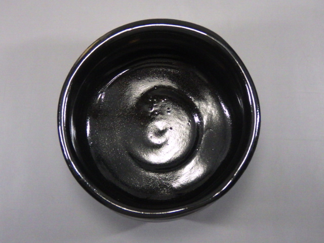 故 加藤しょう（黒織抹茶茶碗）
