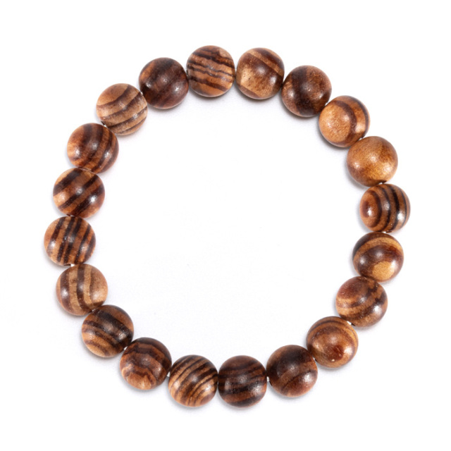 ブレスレット 出雲黒松 （島根県産） 10φ 20玉 （アソート） No.2