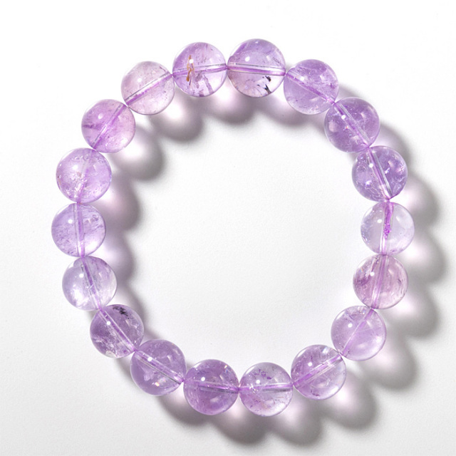 ブレスレット ラベンダーアメジスト AA （ブラジル産） 11mm 18玉 No