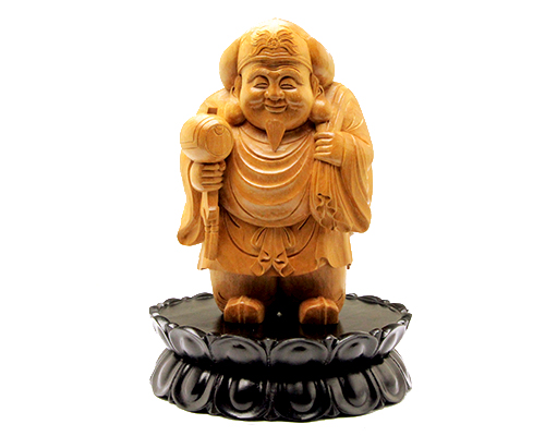 木彫 大黒様 白檀 No.1 | 高級神棚・神具の通販なら伊勢宮忠オンライン