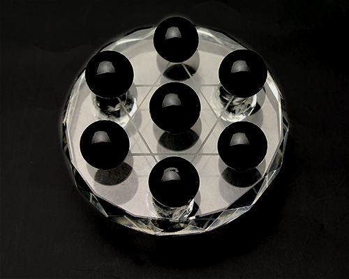 モリオン（黒水晶） 丸玉 七星陣 No.9 | 神棚・神具の製造販売通販なら