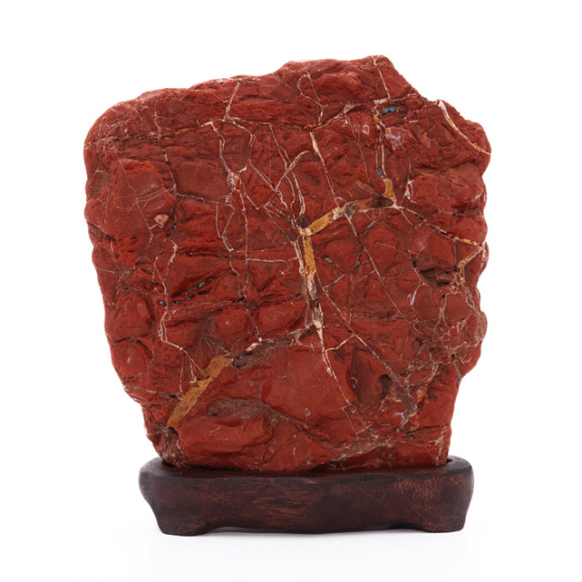 原石 佐渡赤玉石 （新潟県産） 台付 No.32 | 神棚・神具の製造販売通販