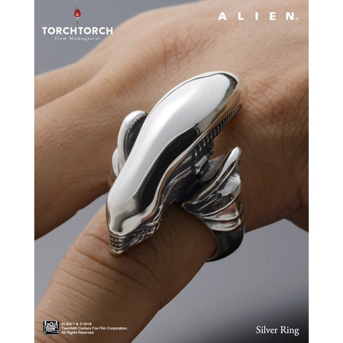 TORCH TORCH エイリアン ビッグチャップ シルバーリング L:20号