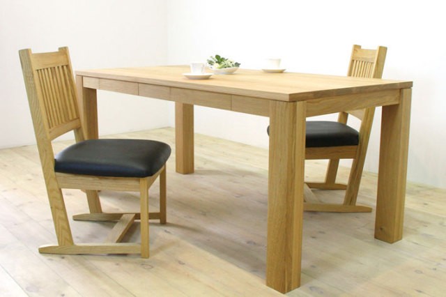 サイズオーダー可能】 風雅／FUUGAダイニングテーブル（ホワイトオーク）