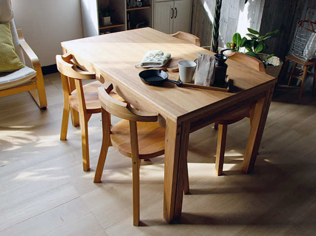 ダイニング5点セット Aki(アキ) 幅130/216cm｜北欧・ヴィンテージ