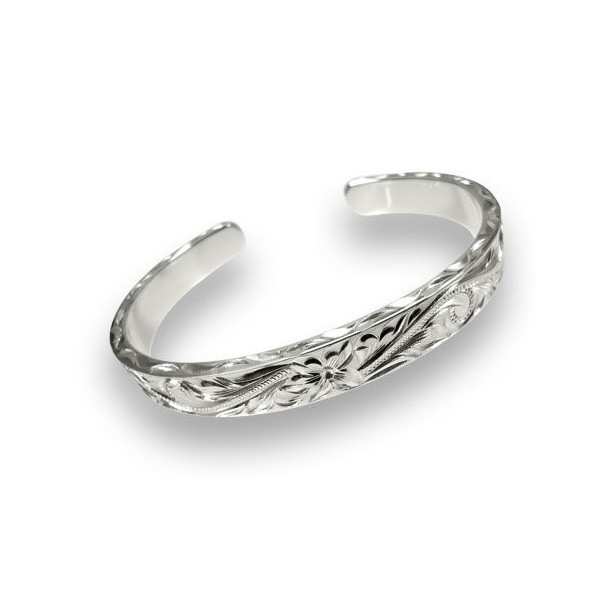 即日発送】hoo ハワイアンジュエリー バングル シルバー メンズ