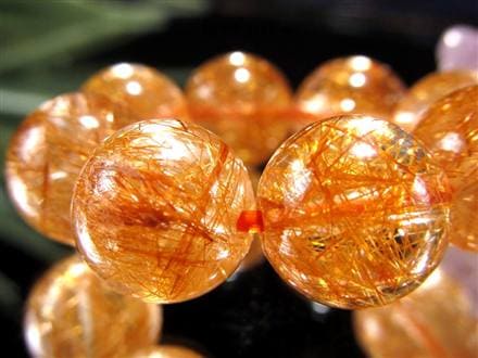 太陽の針】☆鮮烈な輝き！はじけるオレンジ針☆澄み渡る水晶☆金運と