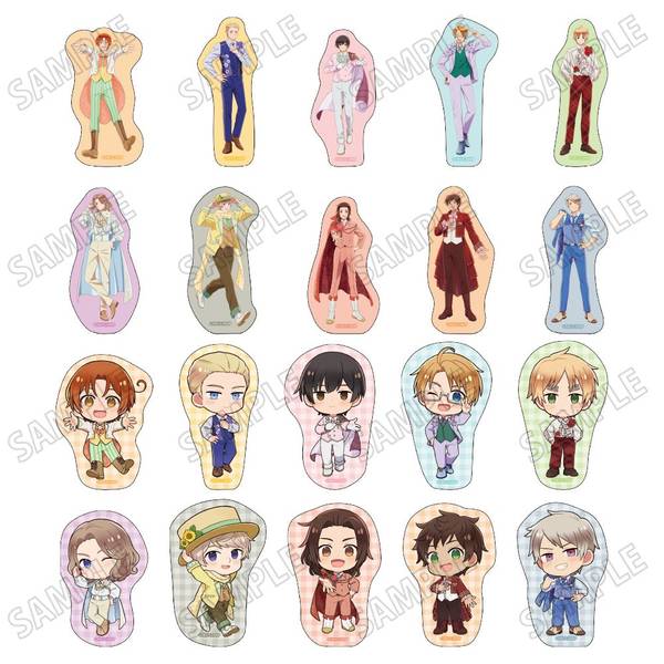 ヘタリア World☆Starsステッカーコレクション【フラワーパレードver