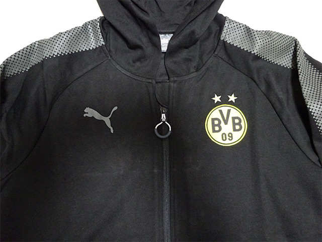 ドルトムント・カジュアルフードジャケット（ブラック）