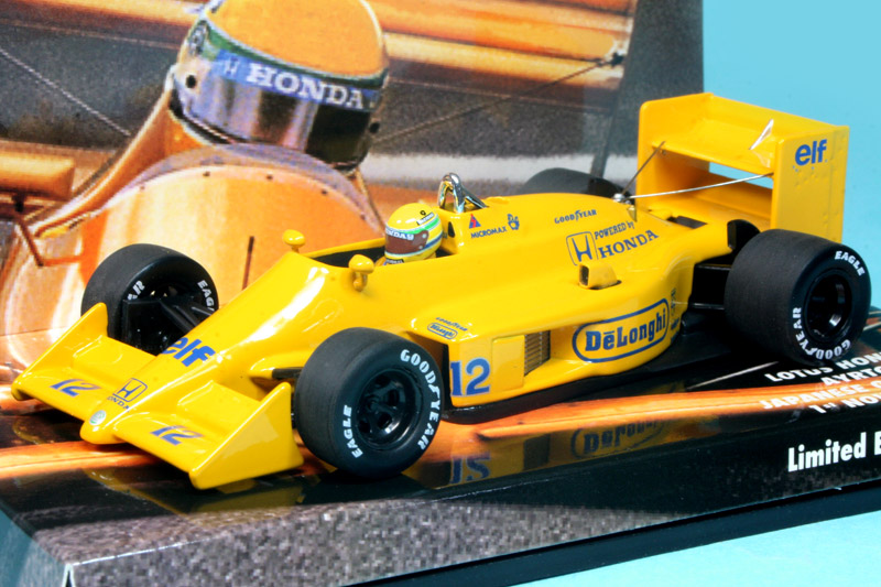 ミニチャンプス 1/43 ロータス ホンダ 99T 日本GP 1987 A.セナ
