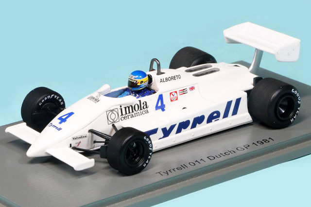スパーク 1/43 ティレル 011 オランダGP 1981 M.アルボレート S7281