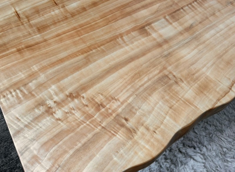 120巾ポプラ一枚板 センターテーブル 57677