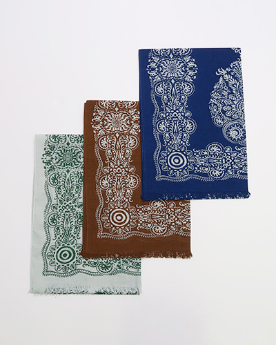 KAPITAL キャピタル ネル バンダナpt リバーシブルKESAマフラー