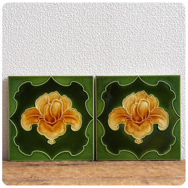 イギリス アンティーク ブラスキャンドルスタンド2本/真鍮製/ホルダー