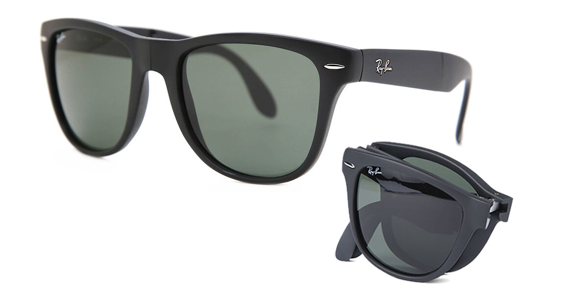 Ray-Ban RB4105 Wayfarer Folding 601S Quadrado Matte Black óculos