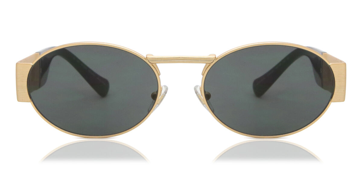 Versace VE2264 100287 Oval Matte Gold Sunglasses | SmartBuyGlasses US
