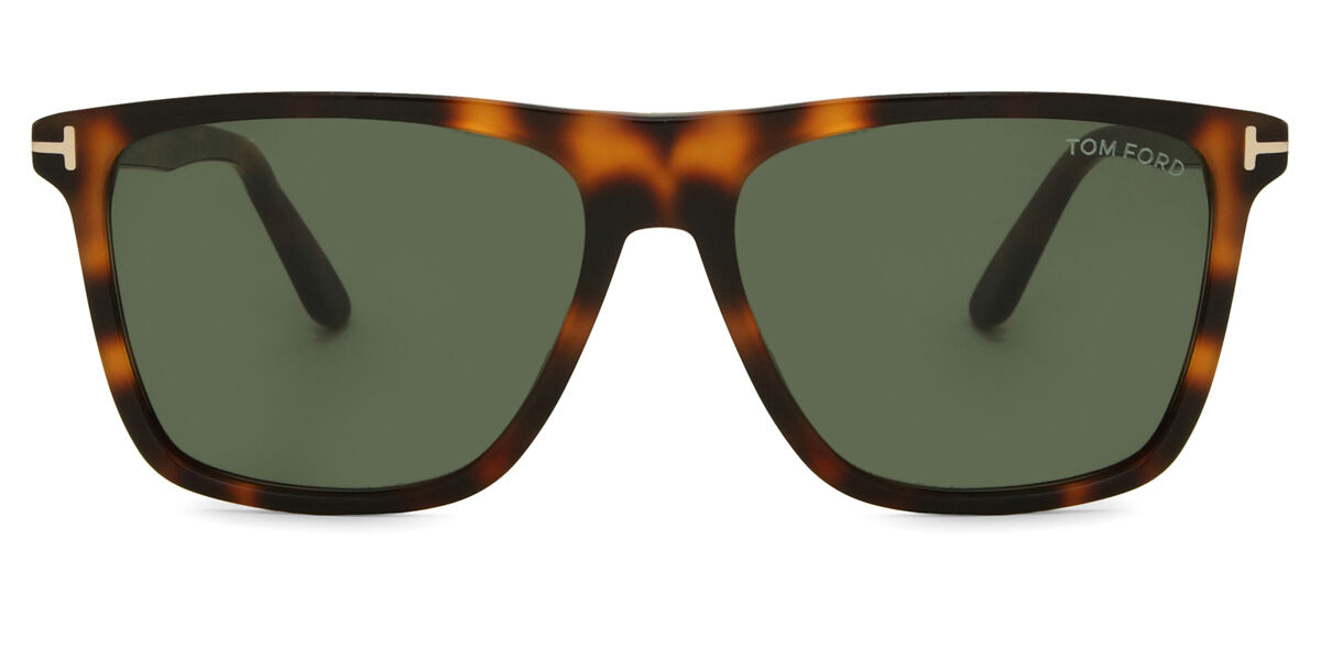 Tom Ford FT0832 Fletcher 53N Square Dark Brown Tortoise Sunglasses