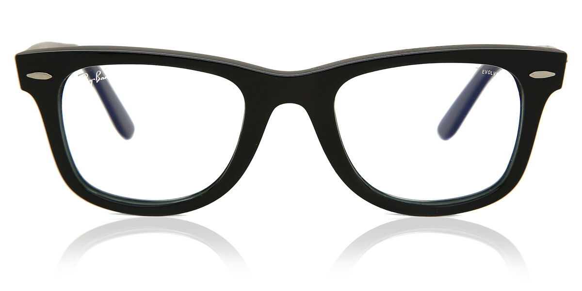 Ray-Ban RB2140 Wayfarer 901/5F Square Shiny Black Sunglasses