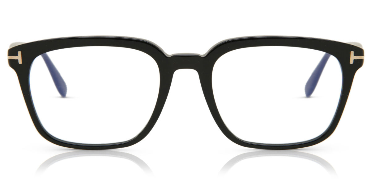 Tom Ford FT5626-B 001 Blue-Light Block Shiny Black Eyeglasses