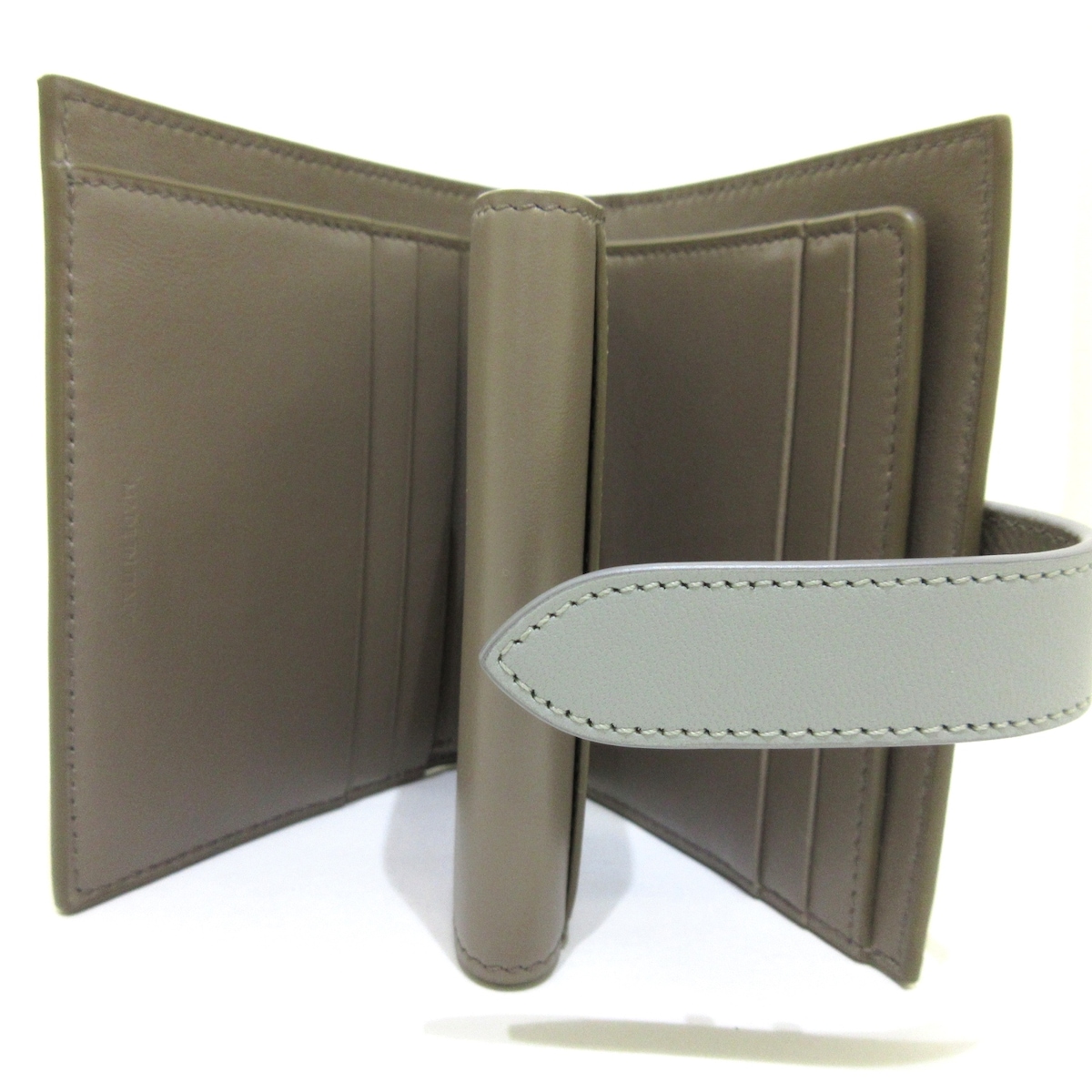 セリーヌ/2つ折り財布/スモール ストラップウォレット/ぺブル×ミネラル