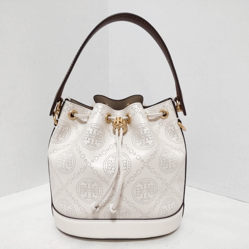 トリーバーチ/ハンドバッグ/Tモノグラム パーフォレート レザー