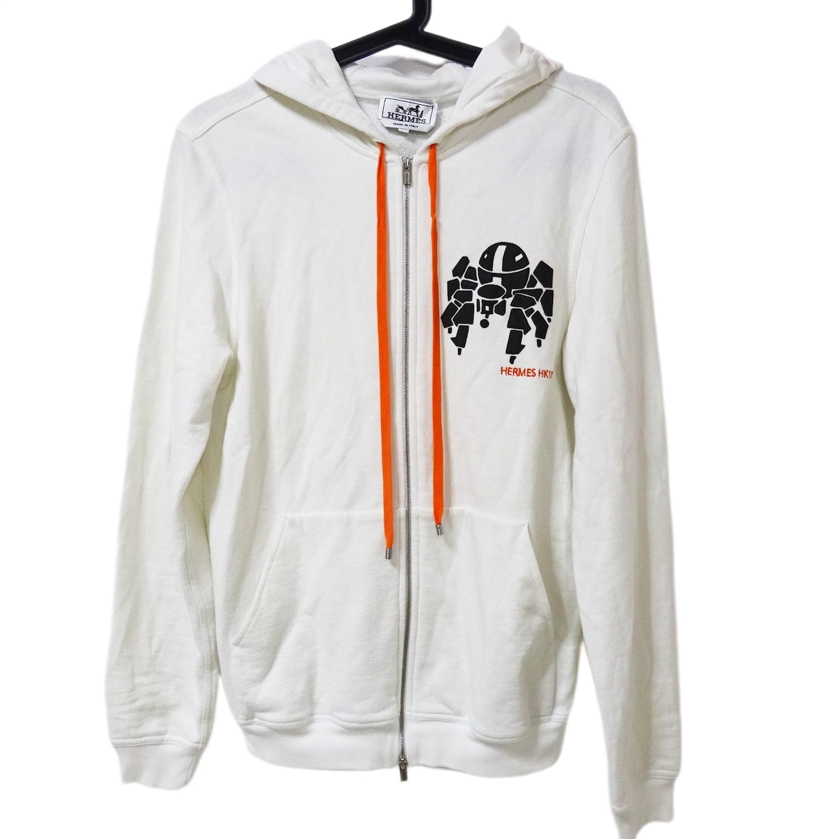 エルメス/パーカー/白×オレンジ×黒/サイズ：XSの買取実績【ブランディア】