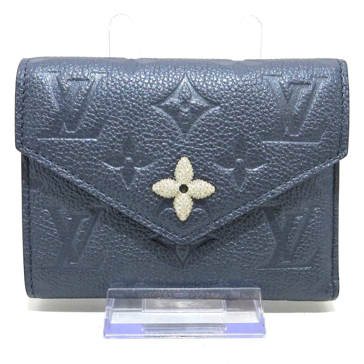 ルイヴィトン/3つ折り財布/ポルトフォイユ・ヴィクトリーヌ/ネイビー