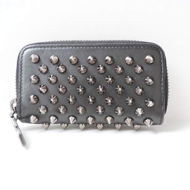 クリスチャンルブタン/キーケース/パネトーネ/黒×シルバー/型番